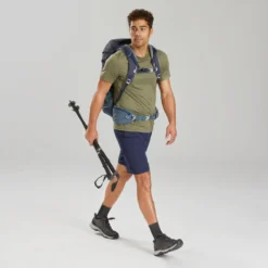 Pantalón Corto De Montaña Y Trekking Hombre Quechua MH100 Azul -ZAS Ventas pantalon corto de montaa y trekking hombre quechua mh100 azul 3