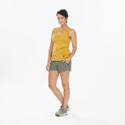 Pantalón Corto De Montaña Y Trekking Mujer Forclaz Travel 500 Verde -ZAS Ventas pantalon corto de montaa y trekking mujer forclaz travel 500 verde 2