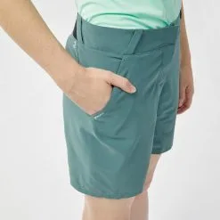 Pantalón Corto De Montaña Y Trekking Mujer Quechua MH100 Azul -ZAS Ventas pantalon corto de montaa y trekking mujer quechua mh100 verde