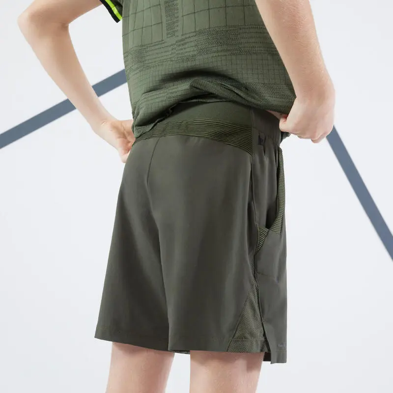 Artengo Pantalón Corto De Tenis Chico - Dry - Caqui 4 Artengo Pantalón Corto De Tenis Chico - Dry - Caqui - Imagen 4