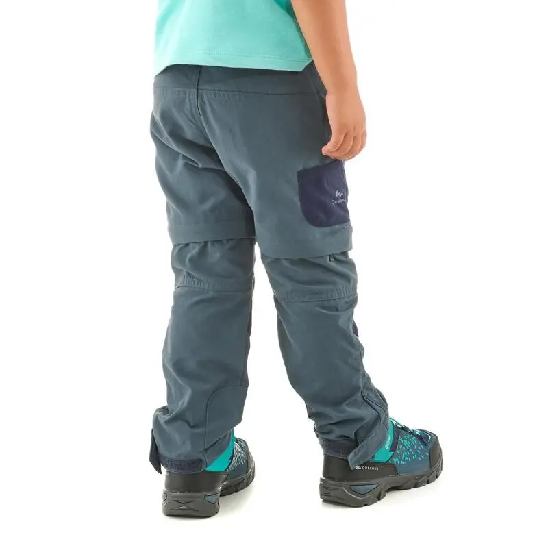 Quechua Pantalón De Montaña Y Trekking Desmontable Niños 2-6 Años MH500 Gris 2 Quechua Pantalón De Montaña Y Trekking Desmontable Niños 2-6 Años MH500 Gris - Imagen 2