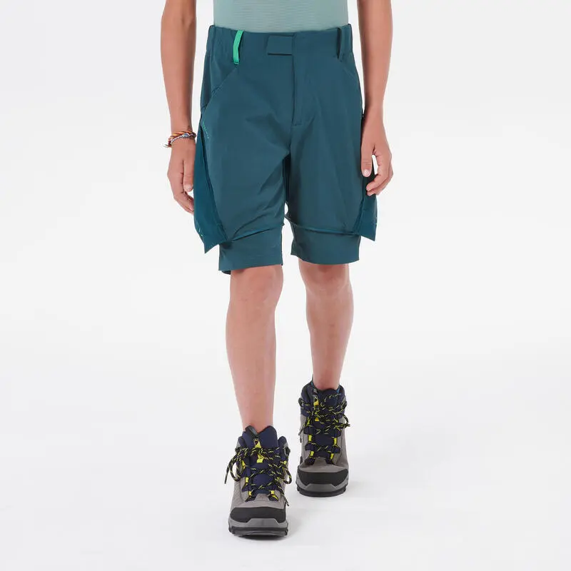 Quechua Pantalón De Montaña Y Trekking Desmontable Niños 7-15 Años MH500 Azul 2 Quechua Pantalón De Montaña Y Trekking Desmontable Niños 7-15 Años MH500 Azul - Imagen 2