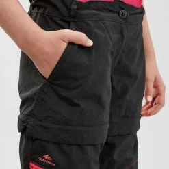 Pantalón De Montaña Y Trekking Desmontable Niños 7-15 Años Quechua MH500 Negro -ZAS Ventas pantalon de montaa y trekking desmontable nios 7 15 aos quechua mh500 negro 4