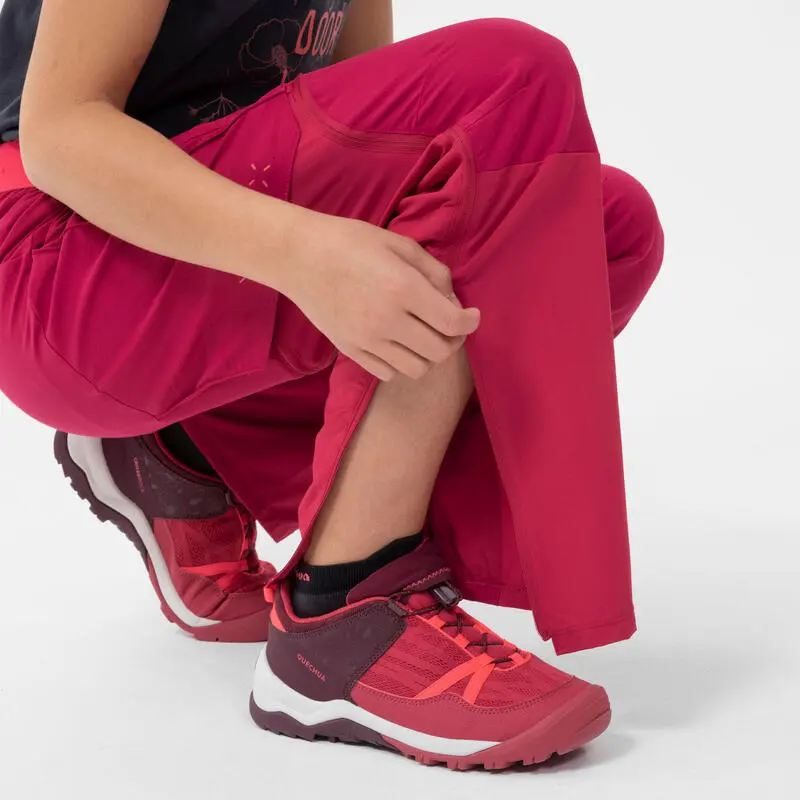 Pantalón De Montaña Y Trekking Desmontable Niños 7-15 Años Quechua MH500 Rosa 4 Pantalón De Montaña Y Trekking Desmontable Niños 7-15 Años Quechua MH500 Rosa - Imagen 4