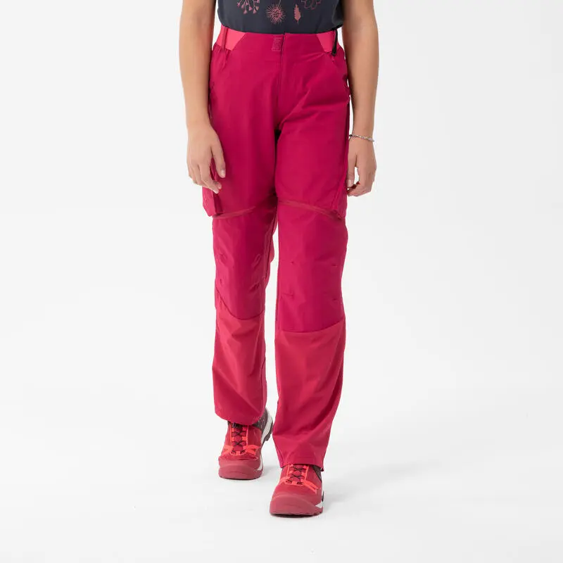 Pantalón De Montaña Y Trekking Desmontable Niños 7-15 Años Quechua MH500 Rosa 1 Pantalón De Montaña Y Trekking Desmontable Niños 7-15 Años Quechua MH500 Rosa