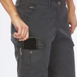 Pantalón Desmontable Montaña Y Trekking Algodón Mujer Forclaz Travel 100 -ZAS Ventas pantalon desmontable montaa y trekking algodon mujer forclaz travel 100 4