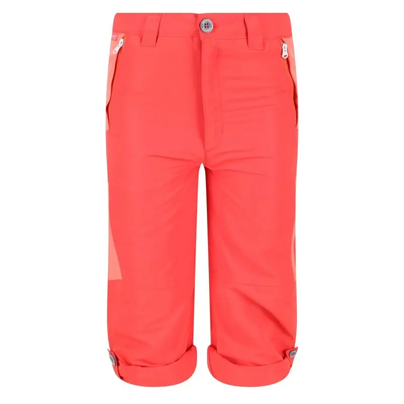 Regatta Pantalones Sorcer V Diseño Montaña Para Niños/Niñas Melocotón Neón, Coral Fusión 1 Regatta Pantalones Sorcer V Diseño Montaña Para Niños/Niñas Melocotón Neón, Coral Fusión