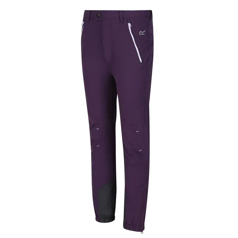 Regatta Pantalones Tech Mountain Senderismo Para Niños/Niñas Berenjena Oscura 4 Regatta Pantalones Tech Mountain Senderismo Para Niños/Niñas Berenjena Oscura - Imagen 4