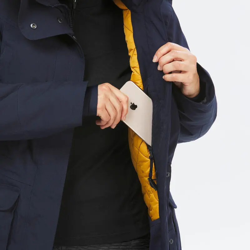 Parka De Montaña Y Trekking Impermeable Mujer Quechua SH500 U-Warm Azul 5 Parka De Montaña Y Trekking Impermeable Mujer Quechua SH500 U-Warm Azul - Imagen 5