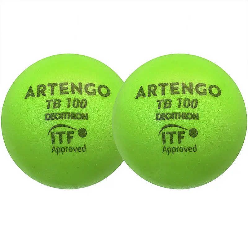 Pelota De Tenis Espuma Artengo TB100 X2 9 Cm Verde 1 Pelota De Tenis Espuma Artengo TB100 X2 9 Cm Verde