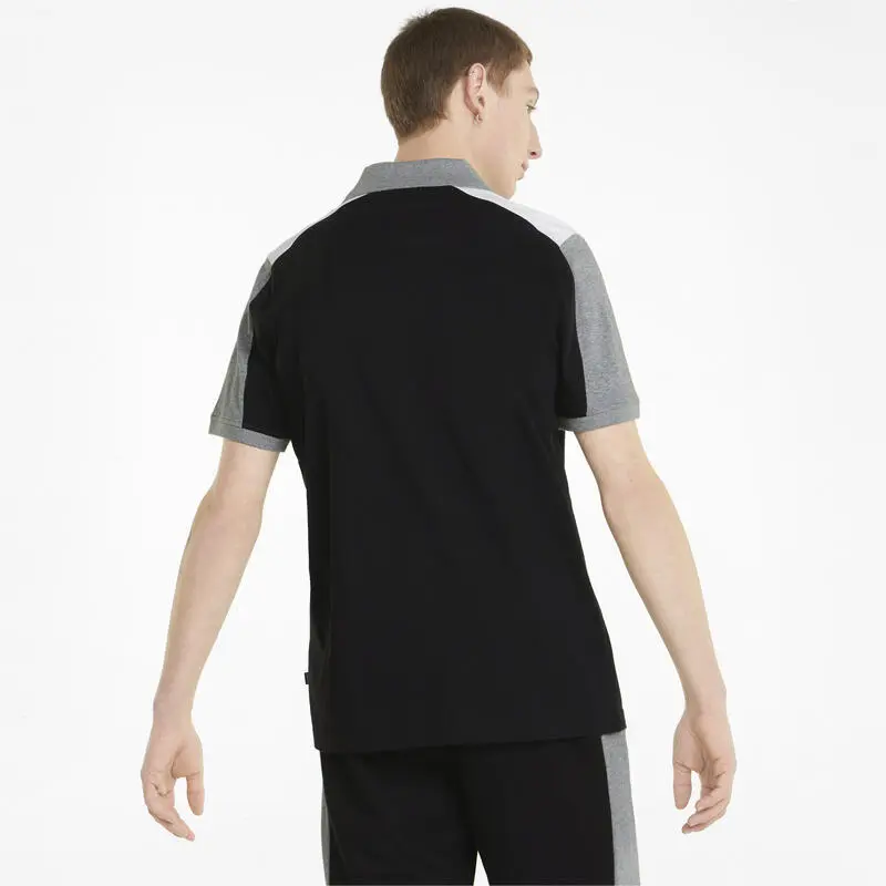 Polo Hombre PUMA Essentials+ Block Jersey Negro 3 Polo Hombre PUMA Essentials+ Block Jersey Negro - Imagen 3