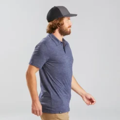 Polo Manga Corta Montaña Y Trekking Viaje Forclaz 500 Hombre Lana Merina Azul -ZAS Ventas polo manga corta montaa y trekking viaje forclaz 500 hombre lana merina azul 2