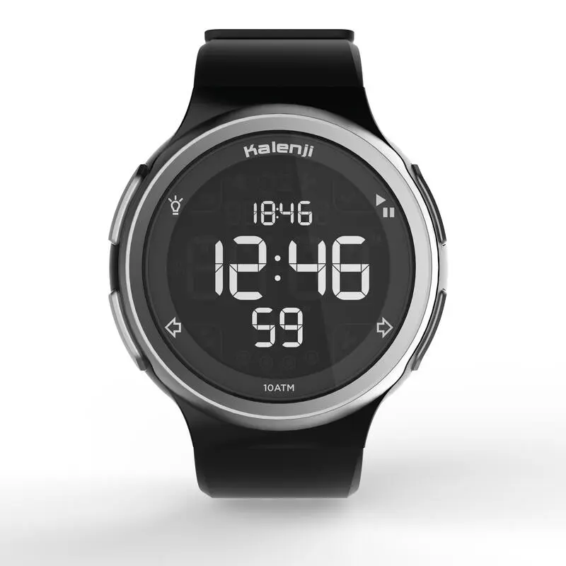 Kalenji Reloj Digital Running Cronómetro W900 Negro 2 Kalenji Reloj Digital Running Cronómetro W900 Negro - Imagen 2