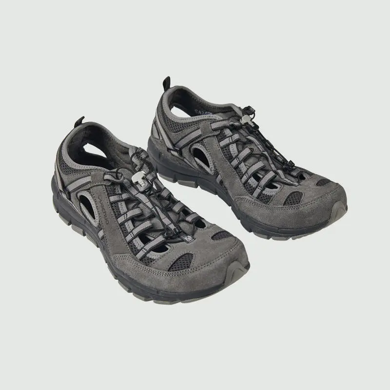 Sandalias Cerradas De Montaña Y Trekking Hombre Quechua NH150 Fresh Gris 2 Sandalias Cerradas De Montaña Y Trekking Hombre Quechua NH150 Fresh Gris - Imagen 2