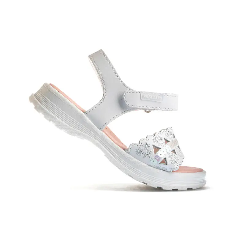 Sandalias De Marcha Deportiva De Piel De Niña PABLOSKY En Blanco 5 Sandalias De Marcha Deportiva De Piel De Niña PABLOSKY En Blanco - Imagen 5