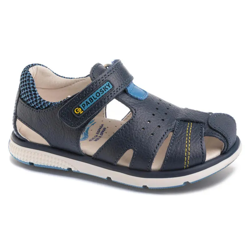 Sandalias De Marcha Deportiva De Piel De Niño PABLOSKY En Azul Marino 1 Sandalias De Marcha Deportiva De Piel De Niño PABLOSKY En Azul Marino