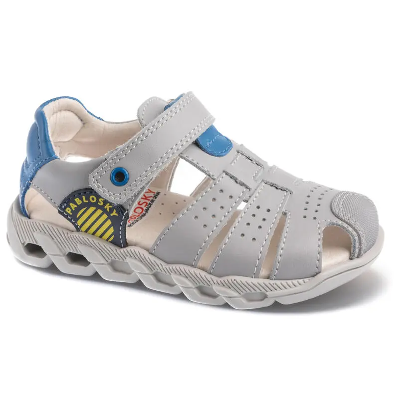 Sandalias De Marcha Deportiva De Piel De Niño PABLOSKY En Gris 1 Sandalias De Marcha Deportiva De Piel De Niño PABLOSKY En Gris
