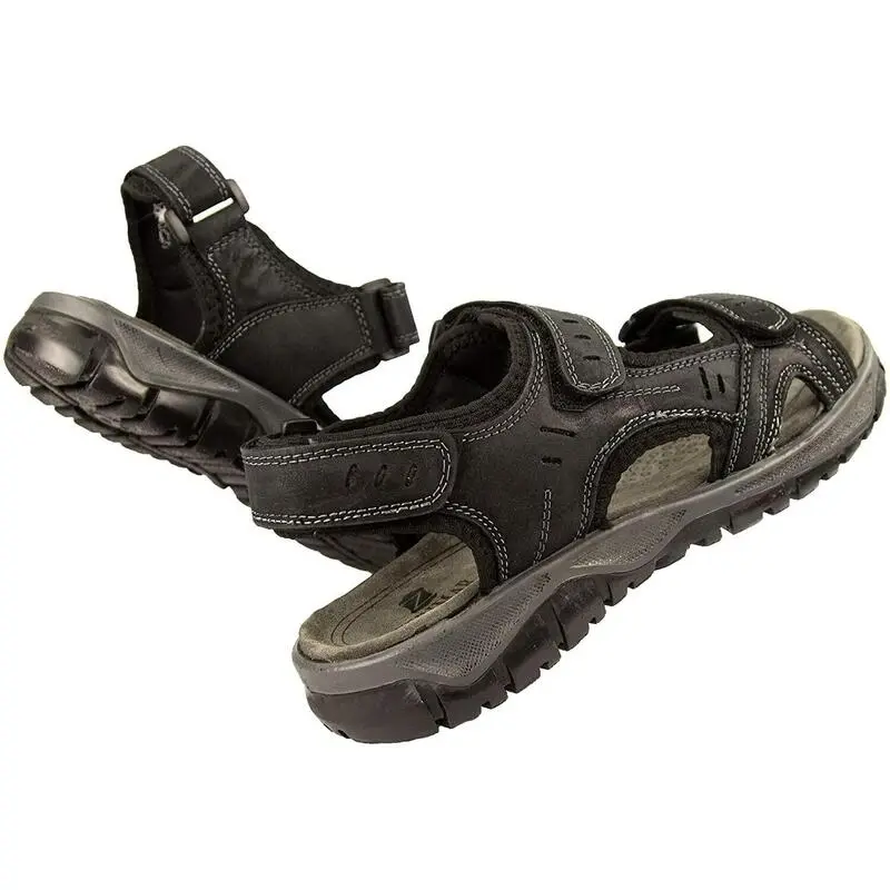 Sandalias De Senderismo Trekking Zerimar De Piel Para Hombre 3 Sandalias De Senderismo Trekking Zerimar De Piel Para Hombre - Imagen 3
