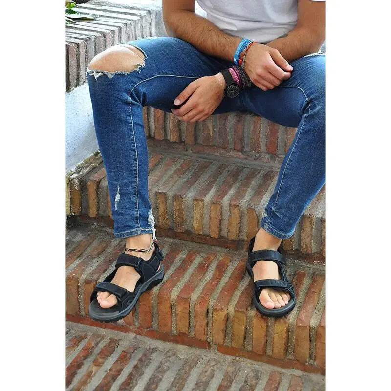 Sandalias De Senderismo Trekking Zerimar De Piel Para Hombre 4 Sandalias De Senderismo Trekking Zerimar De Piel Para Hombre - Imagen 4