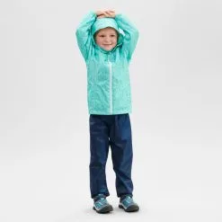 Quechua SOBREPANTALÓN IMPERMEABLE DE SENDERISMO NIÑOS - MH100 KID - 2-6 AÑOS -ZAS Ventas sobrepantalon impermeable de senderismo nios mh100 kid 2 6 aos 2