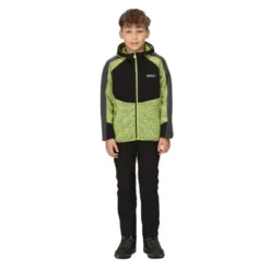Regatta Sudadera Con Cremallera Dissolver VI Jaspeada De Polar Para Niños/Niñas Negro, -ZAS Ventas sudadera con cremallera dissolver vi jaspeada de polar para niosnias negro 3