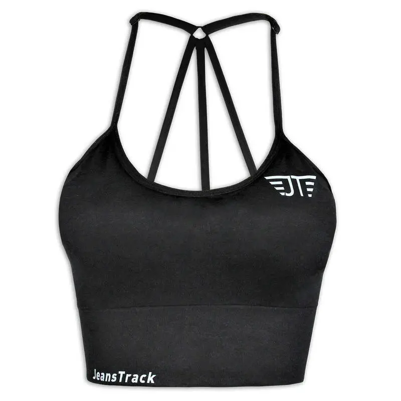 Top Deportivo JeansTrack Black Mujer 1 Top Deportivo JeansTrack Black Mujer