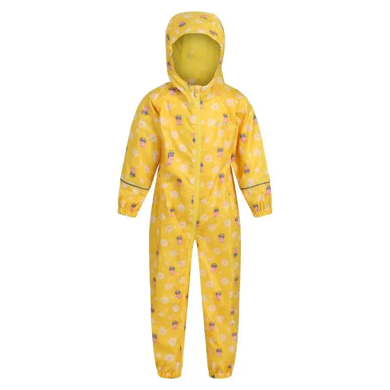 Regatta Traje Impermeable Pobble De Peppa Pig Floral Para Niños/Niñas Amarillo Maíz 1 Regatta Traje Impermeable Pobble De Peppa Pig Floral Para Niños/Niñas Amarillo Maíz