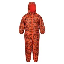 Regatta Traje Impermeable Splat II Impreso Para Niños/Niñas Lila Dulce -ZAS Ventas traje impermeable splat ii impreso para niosnias naranja fuego