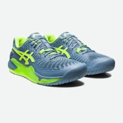ZAPATILLAS DE TENIS HOMBRE MULTIPISTA - ASICS GEL RESOLUTION 9 GRIS VERDE -ZAS Ventas zapatillas de tenis hombre multipista asics gel resolution 9 gris verde 2