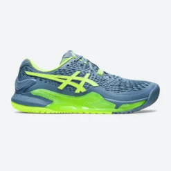 ZAPATILLAS DE TENIS HOMBRE MULTIPISTA - ASICS GEL RESOLUTION 9 GRIS VERDE