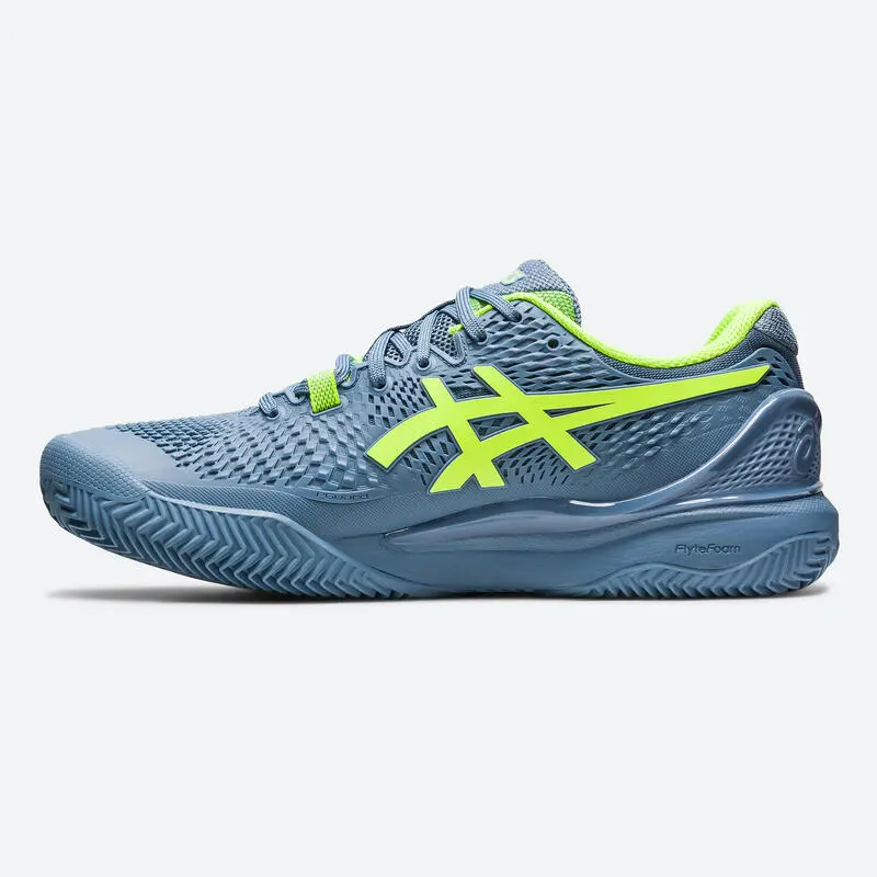 ZAPATILLAS DE TENIS HOMBRE TIERRA BATIDA - ASICS GEL RESOLUTION 9 GRIS VERDE 2 ZAPATILLAS DE TENIS HOMBRE TIERRA BATIDA - ASICS GEL RESOLUTION 9 GRIS VERDE - Imagen 2