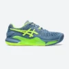 ZAPATILLAS DE TENIS HOMBRE TIERRA BATIDA - ASICS GEL RESOLUTION 9 GRIS VERDE